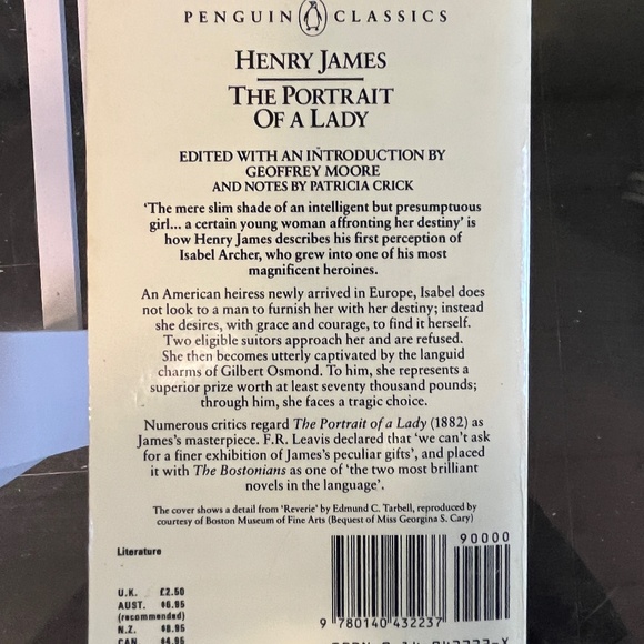 Henry James, The Portrait of a Lady, Penguin Classics paperback - Picture 2 of 9
